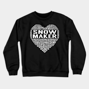 Snow Maker Heart Crewneck Sweatshirt